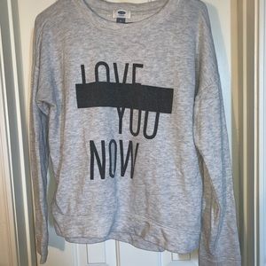 Love You Now Grey Long Sleeve